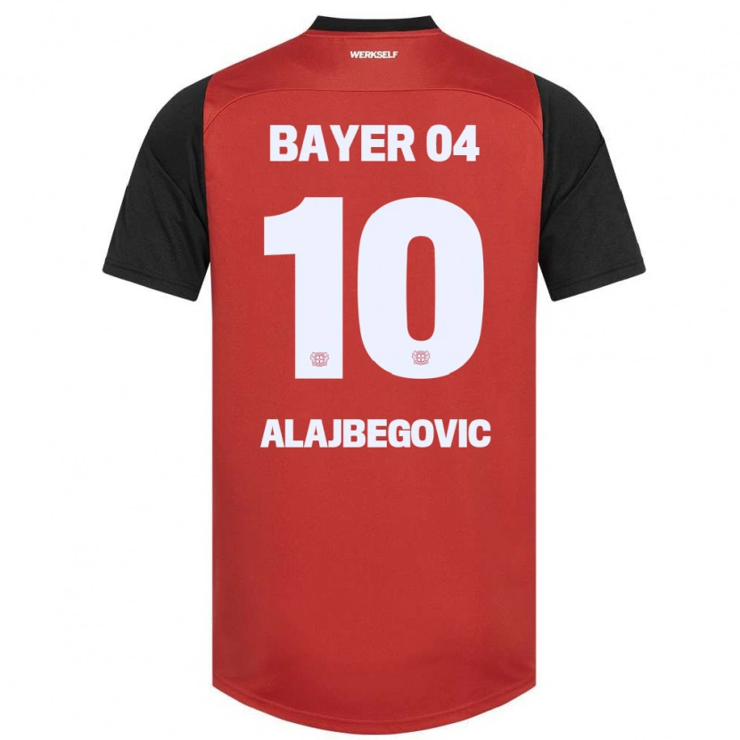 Danxen Herren Kerim Alajbegovic #10 Rot Schwarz Heimtrikot Trikot 2024/25 T-Shirt Schweiz