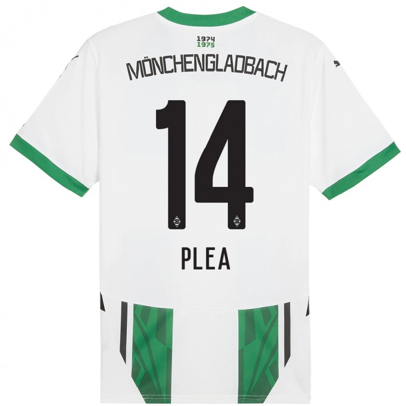 Danxen Herren Alassane Plea #14 Weiß Grün Heimtrikot Trikot 2024/25 T-Shirt Schweiz