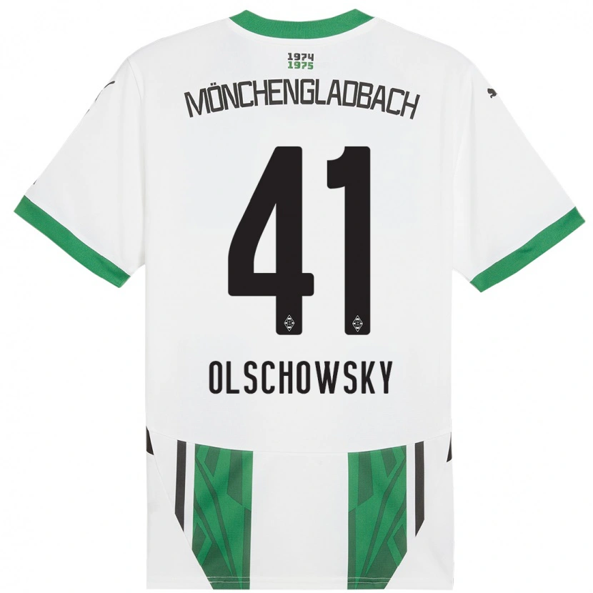 Danxen Herren Jan Olschowsky #41 Weiß Grün Heimtrikot Trikot 2024/25 T-Shirt Schweiz