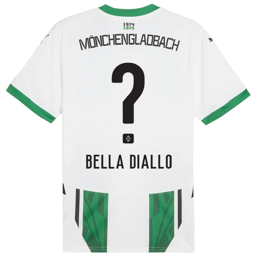 Danxen Herren Oumar Bella Diallo #0 Weiß Grün Heimtrikot Trikot 2024/25 T-Shirt Schweiz