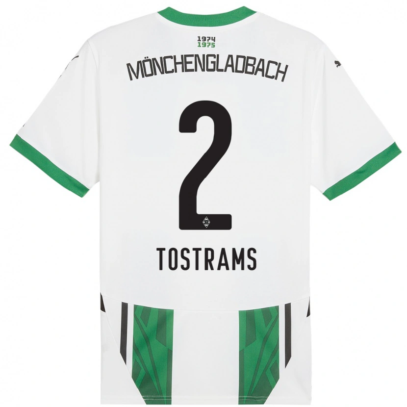 Danxen Herren Eva Tostrams #2 Weiß Grün Heimtrikot Trikot 2024/25 T-Shirt Schweiz