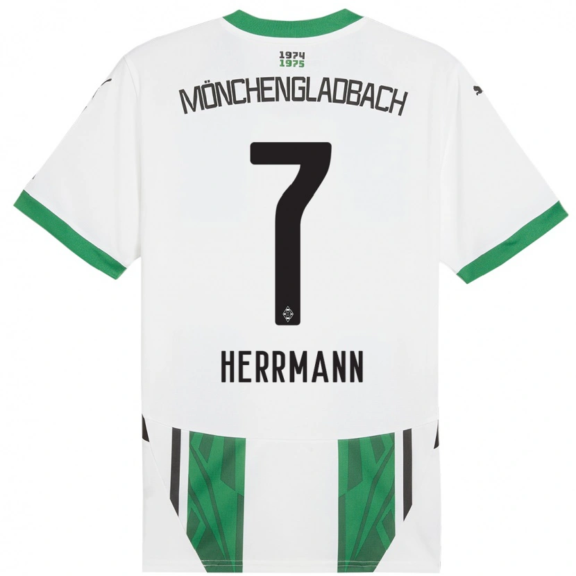 Danxen Herren Patrick Herrmann #7 Weiß Grün Heimtrikot Trikot 2024/25 T-Shirt Schweiz