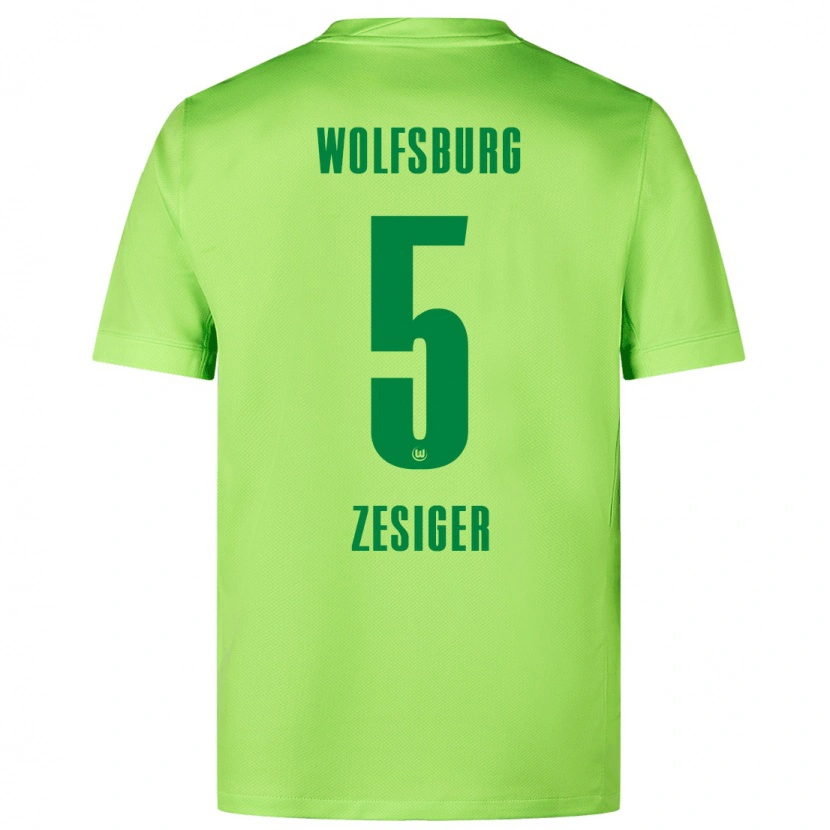 Danxen Herren Cédric Zesiger #5 Fluoreszierendes Grün Heimtrikot Trikot 2024/25 T-Shirt Schweiz
