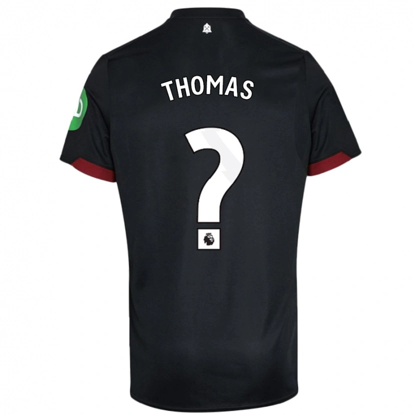 Danxen Herren Isaac Thomas #0 Schwarz Weiß Auswärtstrikot Trikot 2024/25 T-Shirt Schweiz