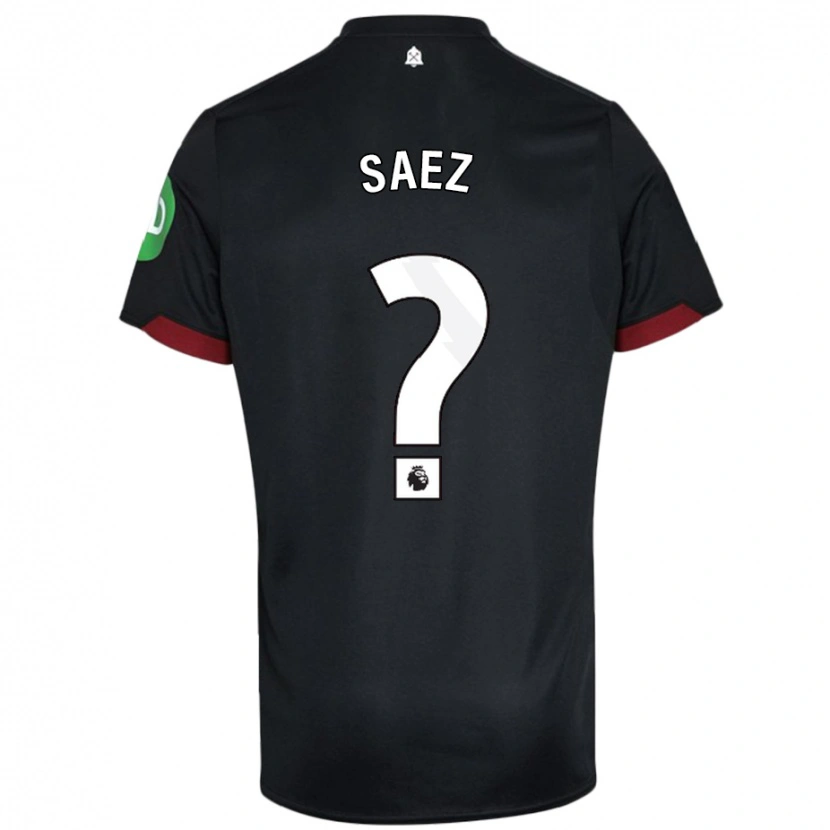 Danxen Herren Camila Sáez #0 Schwarz Weiß Auswärtstrikot Trikot 2024/25 T-Shirt Schweiz