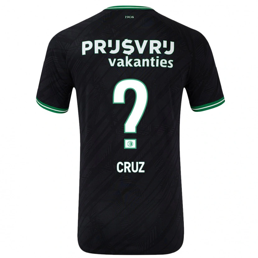 Danxen Herren Marley Cruz #0 Schwarz Grün Auswärtstrikot Trikot 2024/25 T-Shirt Schweiz