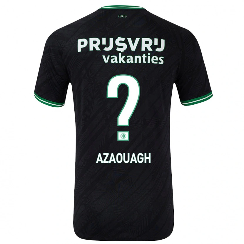 Danxen Herren Ilias Azaouagh #0 Schwarz Grün Auswärtstrikot Trikot 2024/25 T-Shirt Schweiz