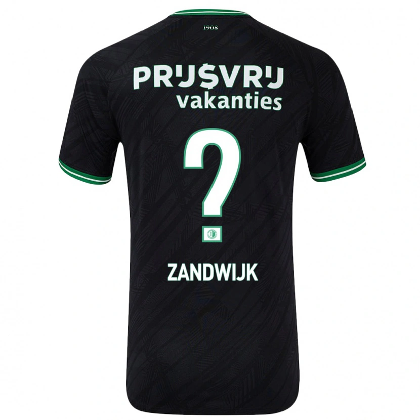 Danxen Herren Tim Zandwijk #0 Schwarz Grün Auswärtstrikot Trikot 2024/25 T-Shirt Schweiz