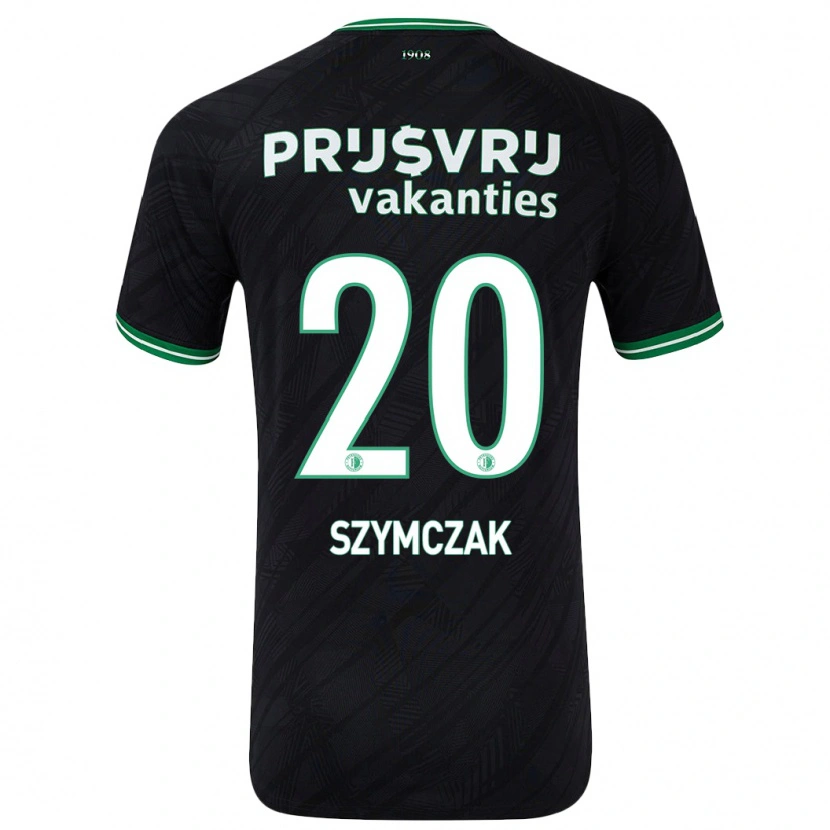 Danxen Herren Olivia Szymczak #20 Schwarz Grün Auswärtstrikot Trikot 2024/25 T-Shirt Schweiz