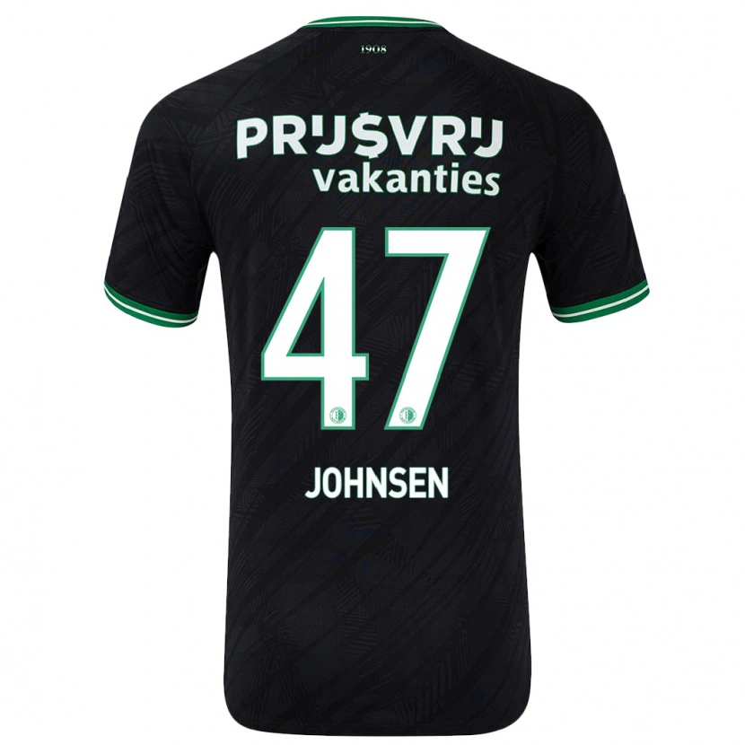 Danxen Herren Mikael Torset Johnsen #47 Schwarz Grün Auswärtstrikot Trikot 2024/25 T-Shirt Schweiz