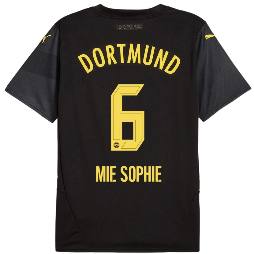 Danxen Herren Sando Mie Sophie #6 Schwarz Gelb Auswärtstrikot Trikot 2024/25 T-Shirt Schweiz