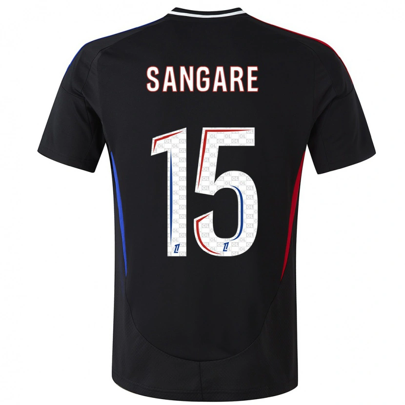 Danxen Herren Wassa Sangaré #15 Schwarz Auswärtstrikot Trikot 2024/25 T-Shirt Schweiz