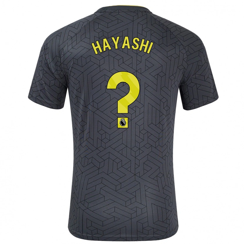 Danxen Herren Honoka Hayashi #0 Schwarz Gelb Auswärtstrikot Trikot 2024/25 T-Shirt Schweiz