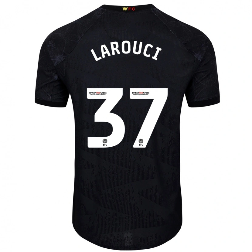 Danxen Herren Yasser Larouci #37 Schwarz Weiß Auswärtstrikot Trikot 2024/25 T-Shirt Schweiz