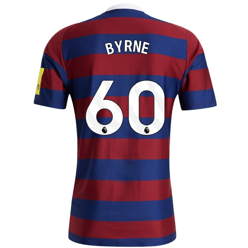 Danxen Herren Reece Byrne #60 Burgunderrot Marineblau Auswärtstrikot Trikot 2024/25 T-Shirt Schweiz