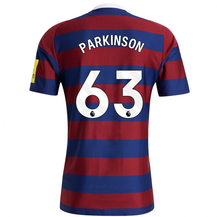 Danxen Herren Ben Parkinson #63 Burgunderrot Marineblau Auswärtstrikot Trikot 2024/25 T-Shirt Schweiz