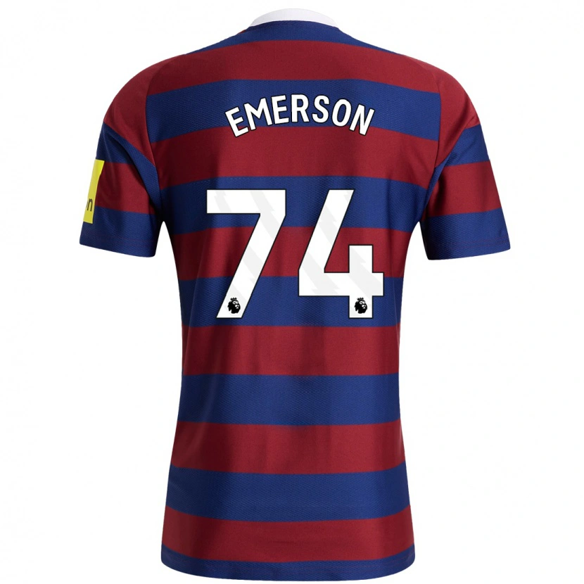 Danxen Herren Johnny Emerson #74 Burgunderrot Marineblau Auswärtstrikot Trikot 2024/25 T-Shirt Schweiz