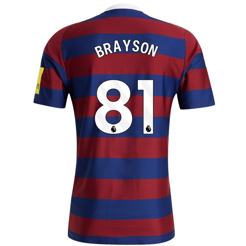 Danxen Herren Joe Brayson #81 Burgunderrot Marineblau Auswärtstrikot Trikot 2024/25 T-Shirt Schweiz
