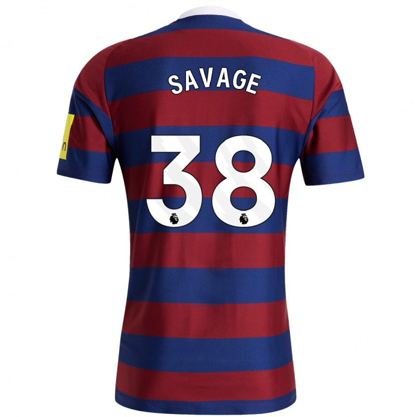 Danxen Herren Remi Savage #38 Burgunderrot Marineblau Auswärtstrikot Trikot 2024/25 T-Shirt Schweiz