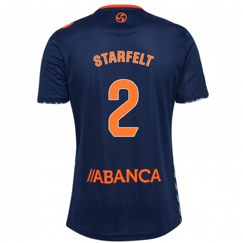 Danxen Herren Carl Starfelt #2 Marineblau Auswärtstrikot Trikot 2024/25 T-Shirt Schweiz