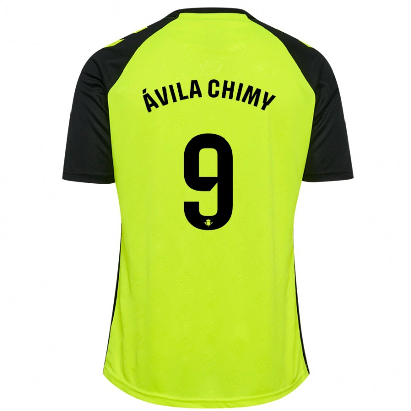 Danxen Herren Chimy Ávila #9 Fluoreszierendes Gelb Schwarz Auswärtstrikot Trikot 2024/25 T-Shirt Schweiz