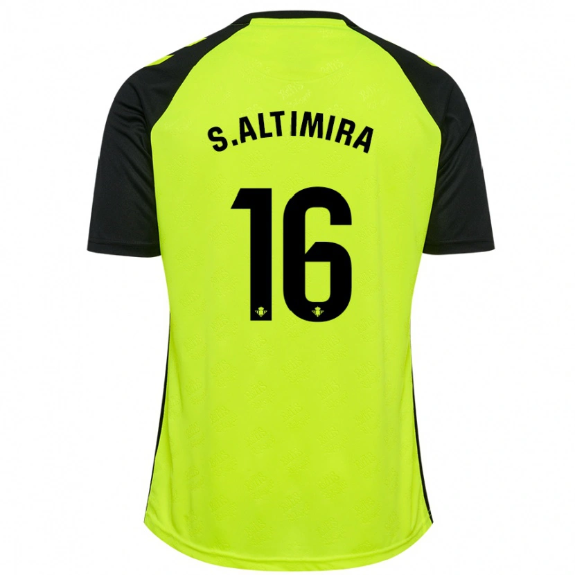 Danxen Herren Sergi Altimira #16 Fluoreszierendes Gelb Schwarz Auswärtstrikot Trikot 2024/25 T-Shirt Schweiz
