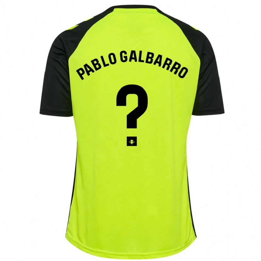 Danxen Herren Juan Pablo Galbarro #0 Fluoreszierendes Gelb Schwarz Auswärtstrikot Trikot 2024/25 T-Shirt Schweiz