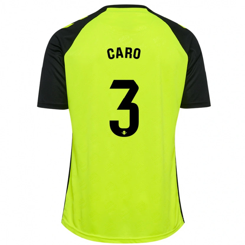 Danxen Herren Andrés Caro #3 Fluoreszierendes Gelb Schwarz Auswärtstrikot Trikot 2024/25 T-Shirt Schweiz