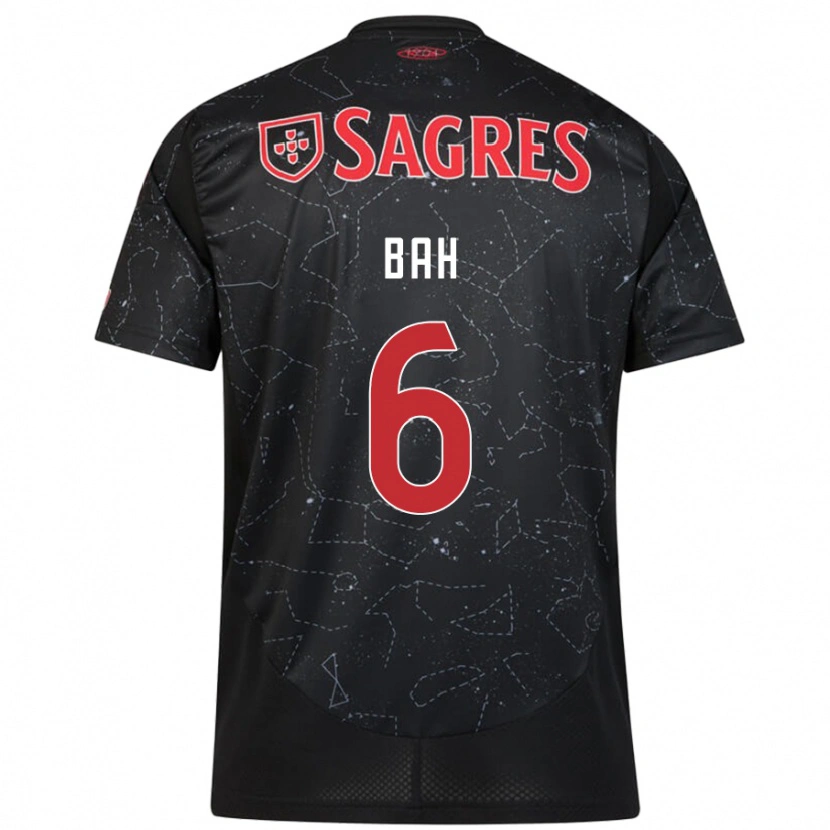 Danxen Herren Alexander Bah #6 Schwarz Rot Auswärtstrikot Trikot 2024/25 T-Shirt Schweiz