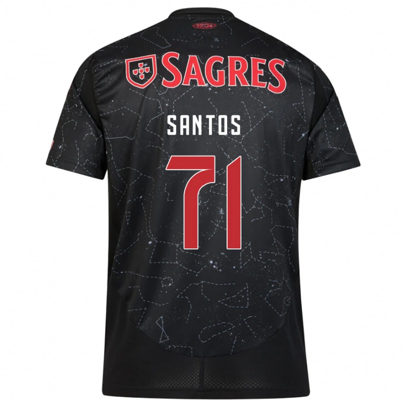 Danxen Herren Leandro Santos #71 Schwarz Rot Auswärtstrikot Trikot 2024/25 T-Shirt Schweiz