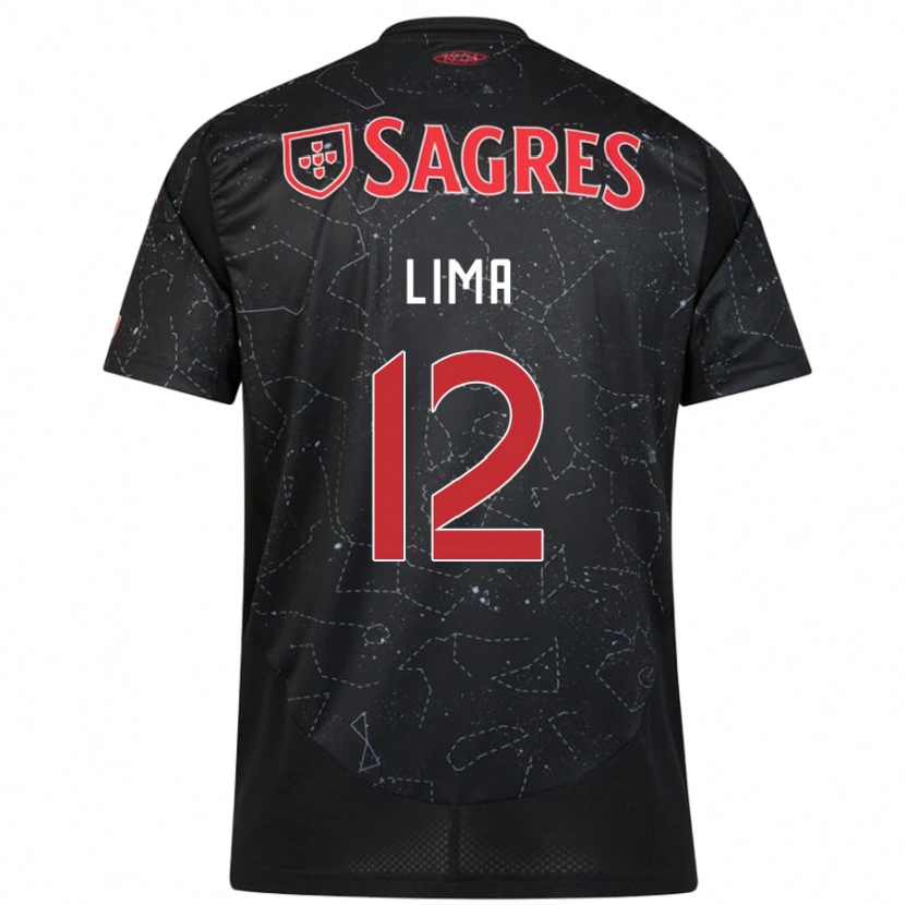Danxen Herren Thaís Lima #12 Schwarz Rot Auswärtstrikot Trikot 2024/25 T-Shirt Schweiz