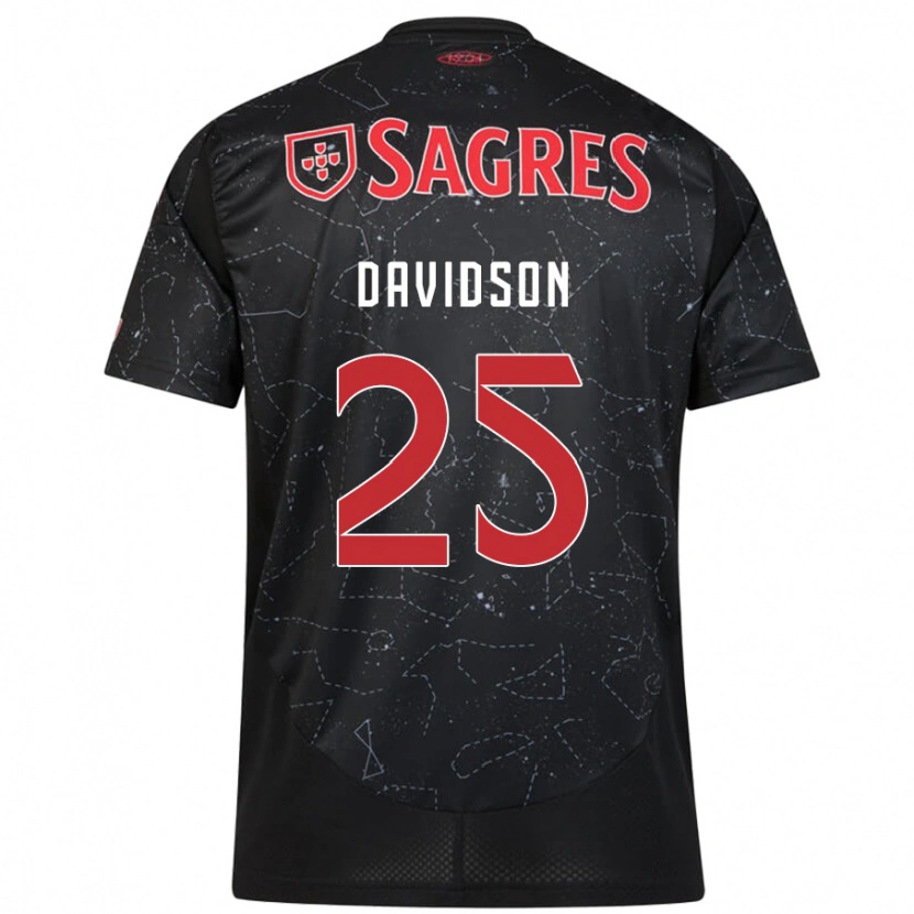 Danxen Herren Chandra Davidson #25 Schwarz Rot Auswärtstrikot Trikot 2024/25 T-Shirt Schweiz