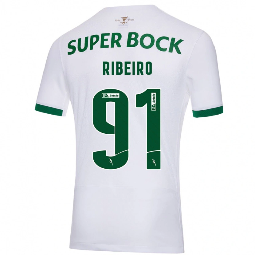 Danxen Herren Rodrigo Ribeiro #91 Weiß Grün Auswärtstrikot Trikot 2024/25 T-Shirt Schweiz
