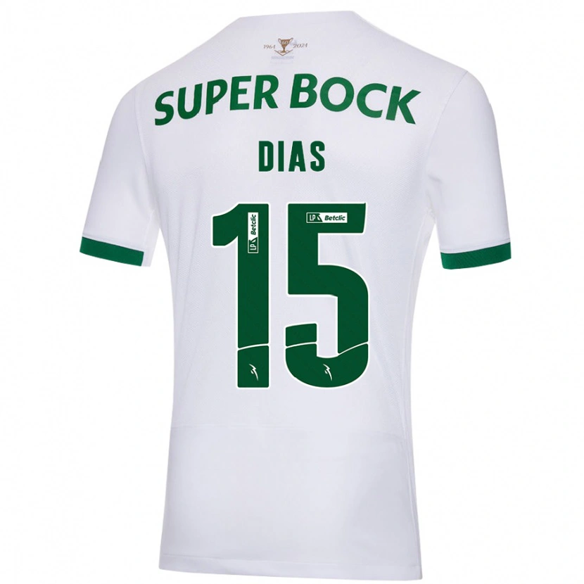 Danxen Herren Rodrigo Dias #15 Weiß Grün Auswärtstrikot Trikot 2024/25 T-Shirt Schweiz