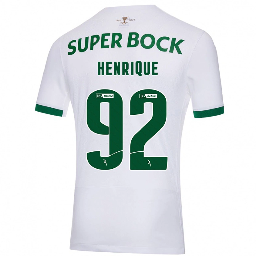 Danxen Herren Eduardo Henrique #92 Weiß Grün Auswärtstrikot Trikot 2024/25 T-Shirt Schweiz