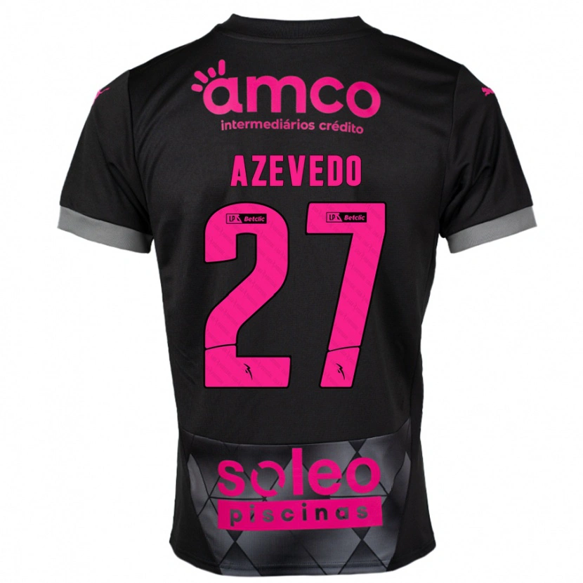 Danxen Herren Mariana Azevedo #27 Schwarz Rosa Auswärtstrikot Trikot 2024/25 T-Shirt Schweiz