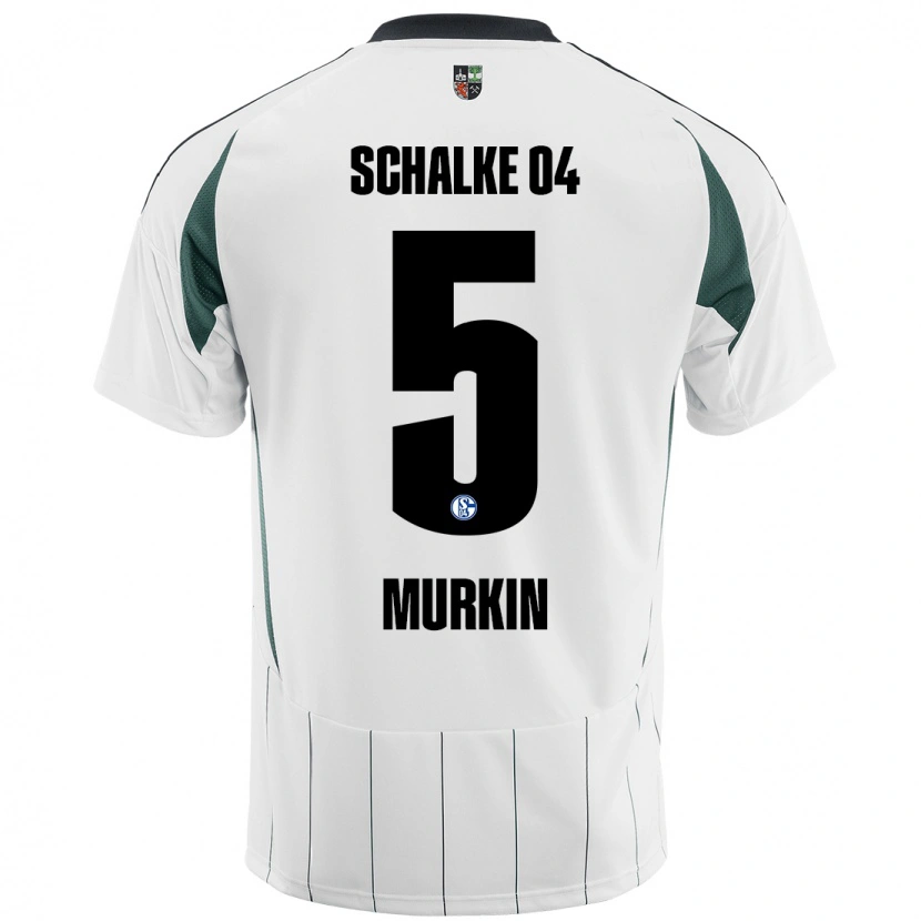 Danxen Herren Derry Murkin #5 Weiß Grün Auswärtstrikot Trikot 2024/25 T-Shirt Schweiz
