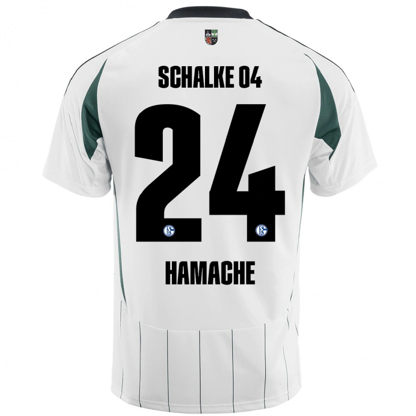 Danxen Herren Ilyes Hamache #24 Weiß Grün Auswärtstrikot Trikot 2024/25 T-Shirt Schweiz
