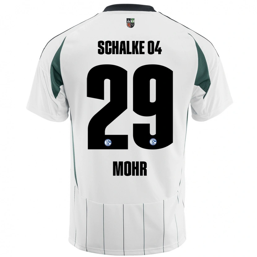 Danxen Herren Tobias Mohr #29 Weiß Grün Auswärtstrikot Trikot 2024/25 T-Shirt Schweiz