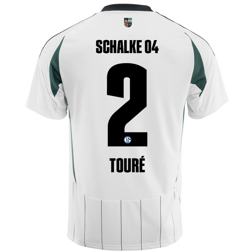 Danxen Herren Tidiane Touré #2 Weiß Grün Auswärtstrikot Trikot 2024/25 T-Shirt Schweiz