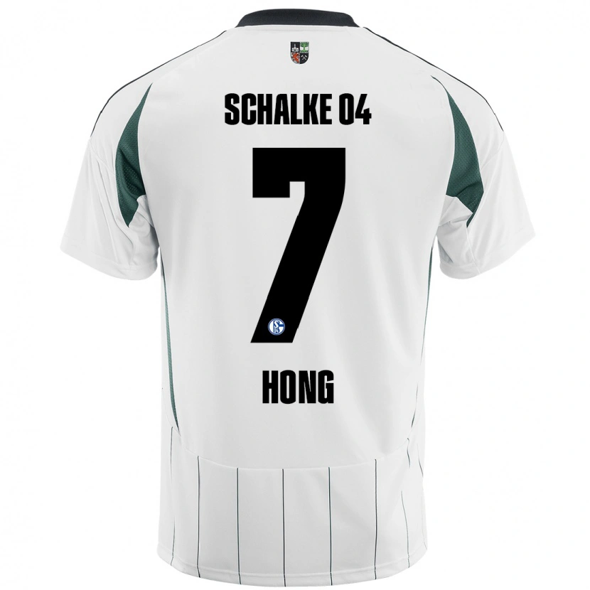 Danxen Herren Seok-Ju Hong #7 Weiß Grün Auswärtstrikot Trikot 2024/25 T-Shirt Schweiz