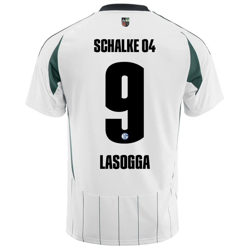 Danxen Herren Pierre-Michel Lasogga #9 Weiß Grün Auswärtstrikot Trikot 2024/25 T-Shirt Schweiz