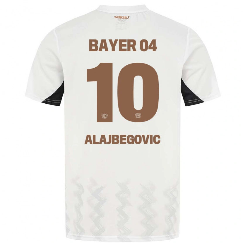 Danxen Herren Kerim Alajbegovic #10 Weiß Schwarz Auswärtstrikot Trikot 2024/25 T-Shirt Schweiz