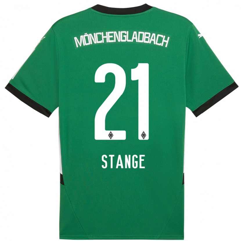 Danxen Herren Veit Stange #21 Grün Weiß Auswärtstrikot Trikot 2024/25 T-Shirt Schweiz