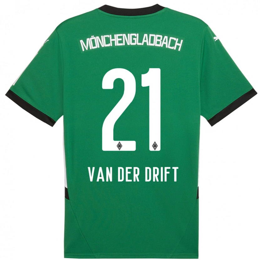 Danxen Herren Suus Van Der Drift #21 Grün Weiß Auswärtstrikot Trikot 2024/25 T-Shirt Schweiz