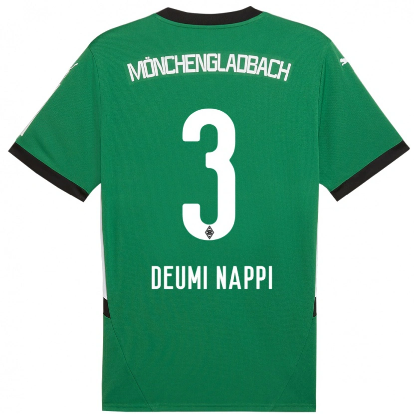 Danxen Herren Dimitrie Deumi Nappi #3 Grün Weiß Auswärtstrikot Trikot 2024/25 T-Shirt Schweiz