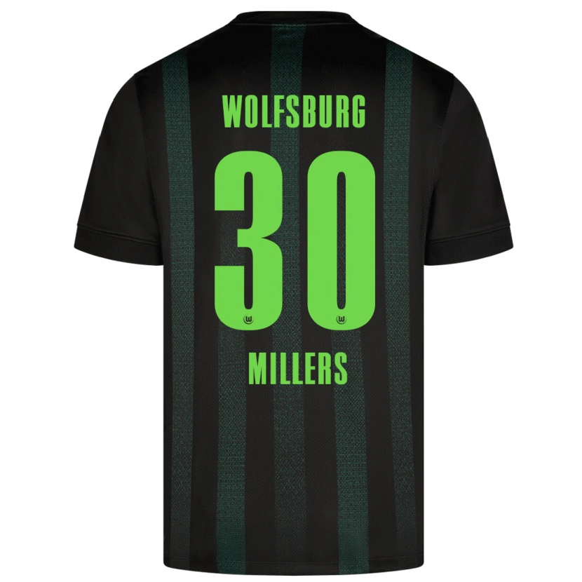 Danxen Herren Kristers Millers #30 Dunkelgrün Auswärtstrikot Trikot 2024/25 T-Shirt Schweiz