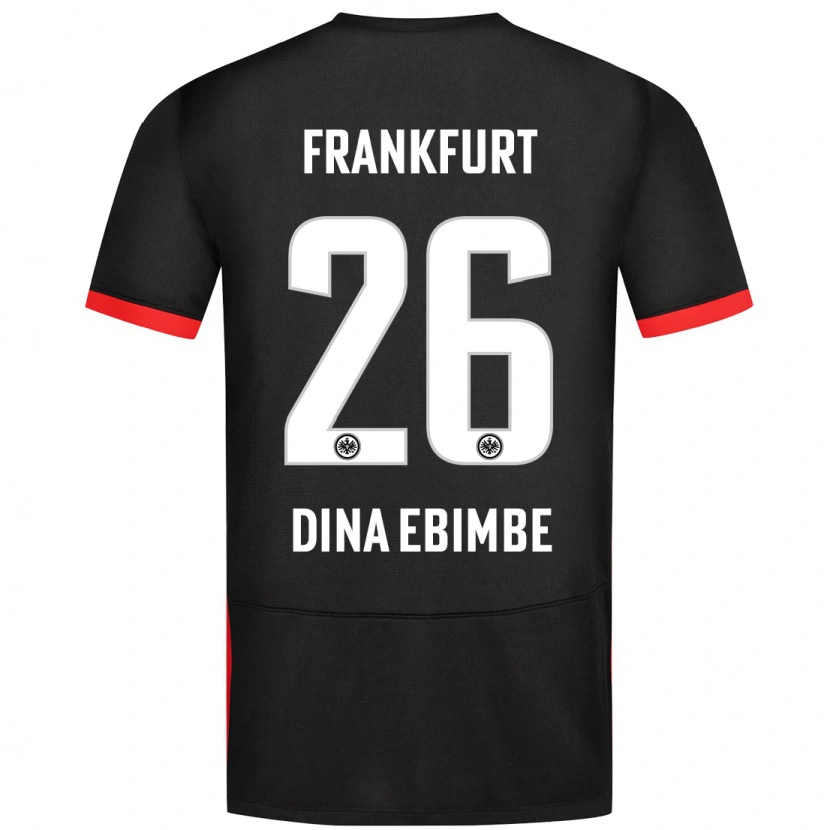 Danxen Herren Junior Dina Ebimbe #26 Schwarz Auswärtstrikot Trikot 2024/25 T-Shirt Schweiz
