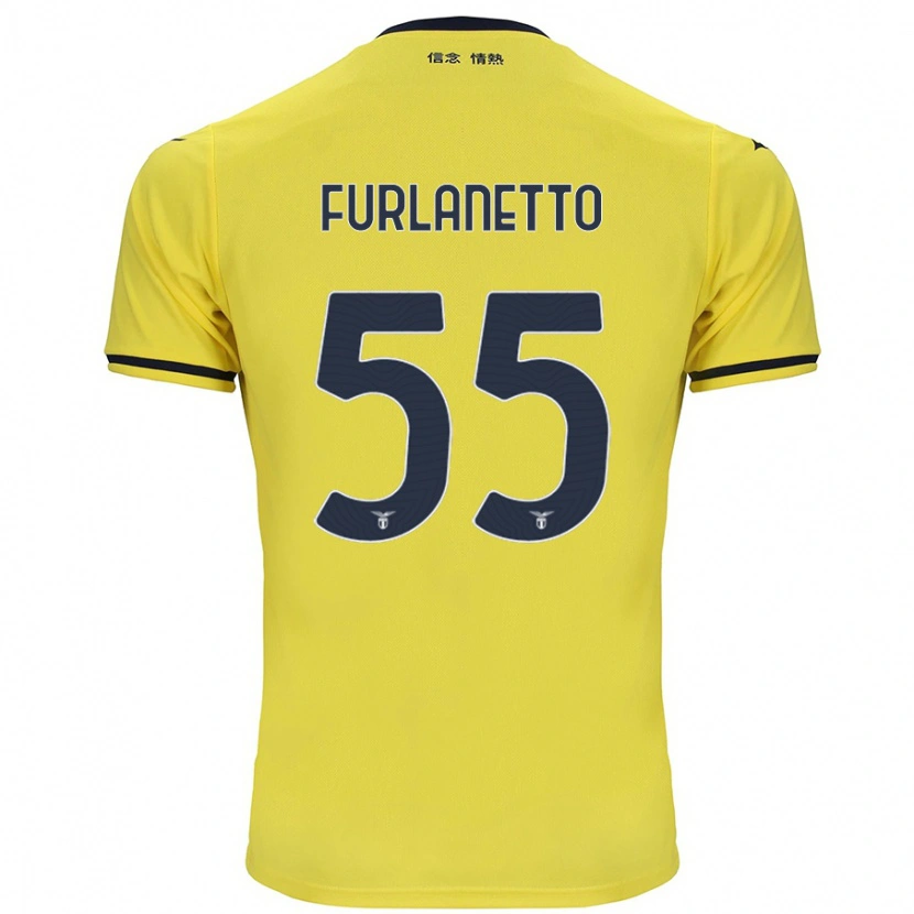Danxen Herren Alessio Furlanetto #55 Gelb Auswärtstrikot Trikot 2024/25 T-Shirt Schweiz