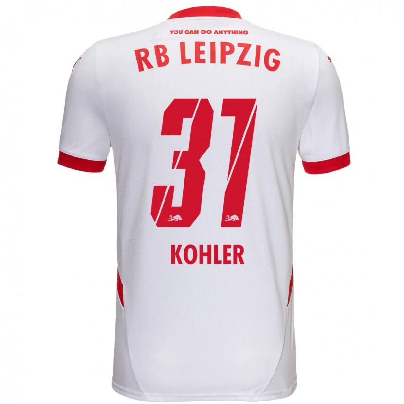 Danxen Damen Tim Köhler #31 Weiß Rot Heimtrikot Trikot 2024/25 T-Shirt Schweiz